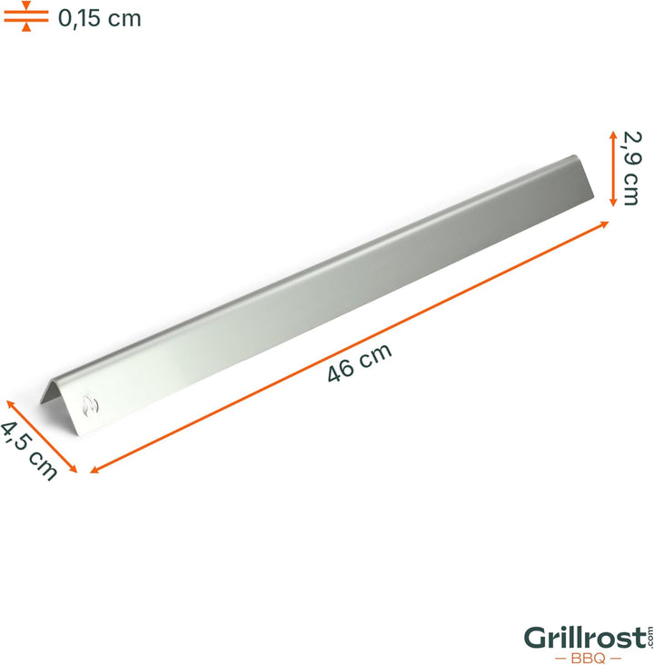 Grillrost.com Das Original Edelstahl Aromaschienen für Weber Summit (Set aus 4 St. - benötigte Sets
