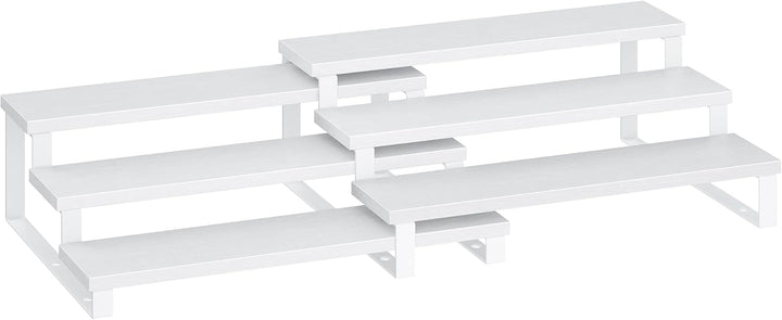 SONGMICS Gewürzregale, Küchenregale stehend, Küchen-Organizer, 2er Set, Holzwerkstoff, je 3 Ablagen,