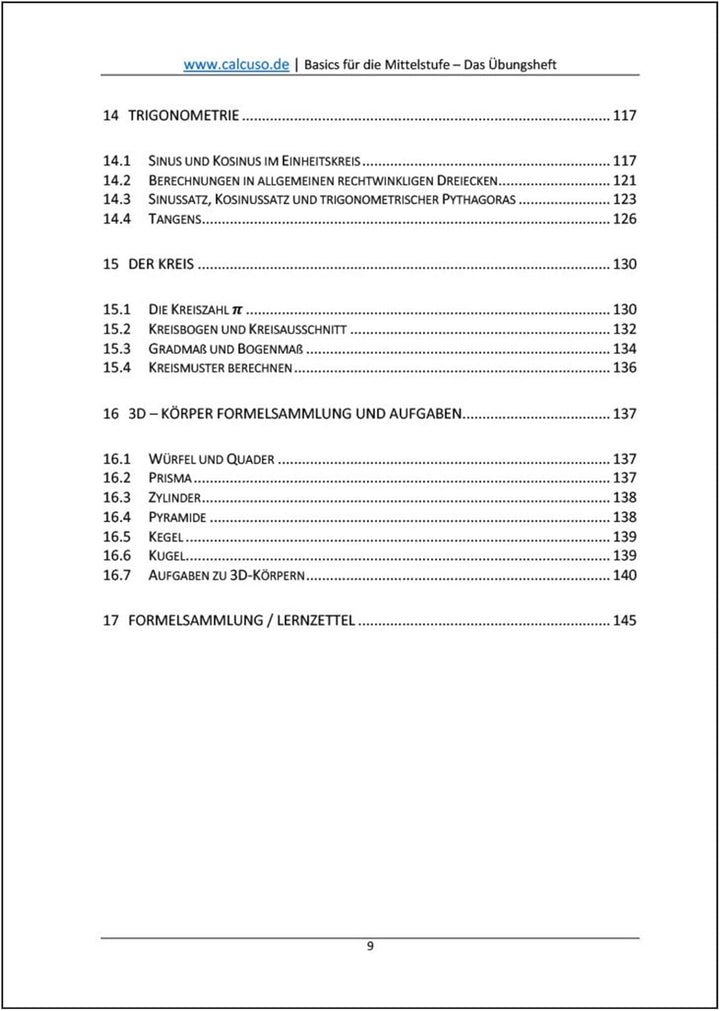 Mathe ohne Angst. Basics für die Mittelstufe - Übungsheft Mathematik von der 7. bis 10. Klasse