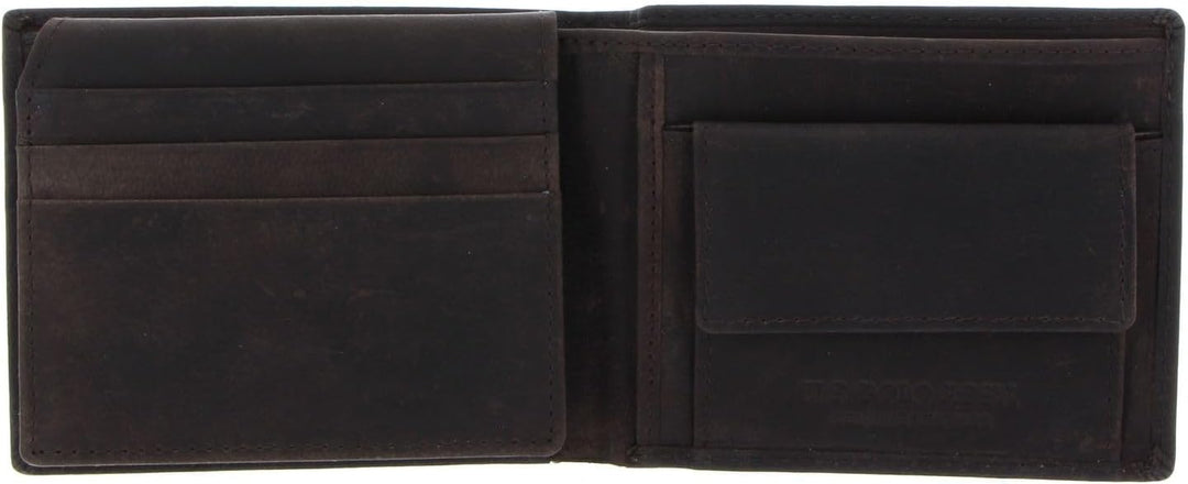 U.S. POLO ASSN. Tulsa Horizontal Wallet with Coin Brown