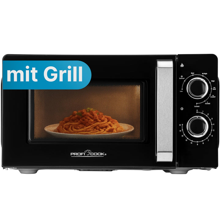 ProfiCook Mikrowelle | 6 Mikrowellen-Leistungsstufen inkl. Auftaufunktion | Microwave | 900 Watt | G