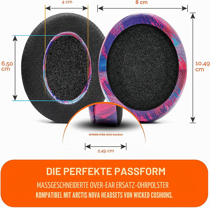 WC Freeze für Arctis Nova – Kühlgel-Ersatz-Ohrpolster für Arctis Nova Pro Wired, Nova 7, 3, 1 – Herg
