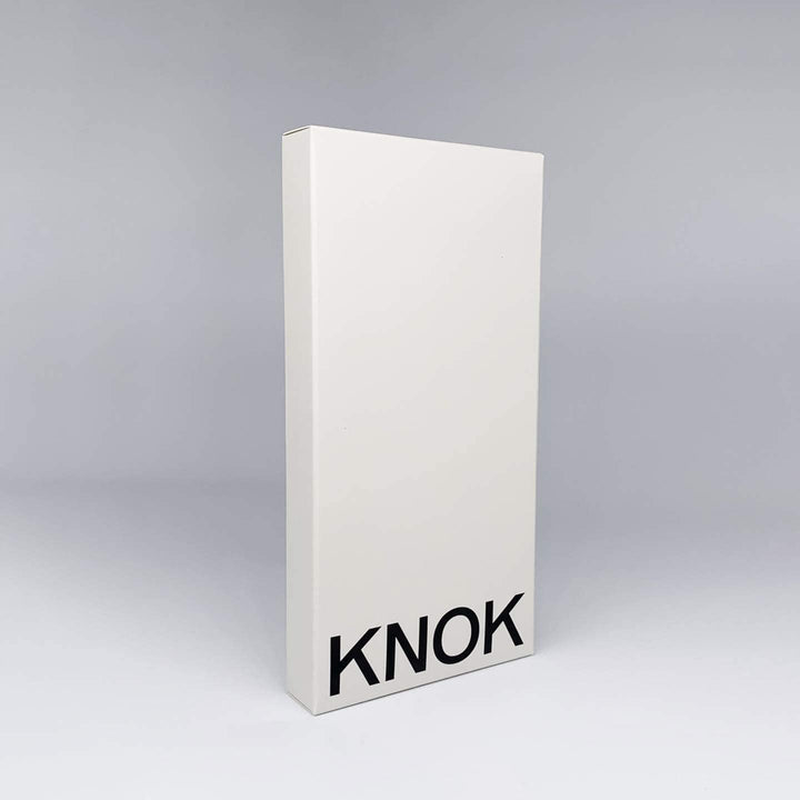 KNOK Premium Handykette für Apple iPhone 14 Plus, Grau, transparent | Silikonhülle mit fest verbunde