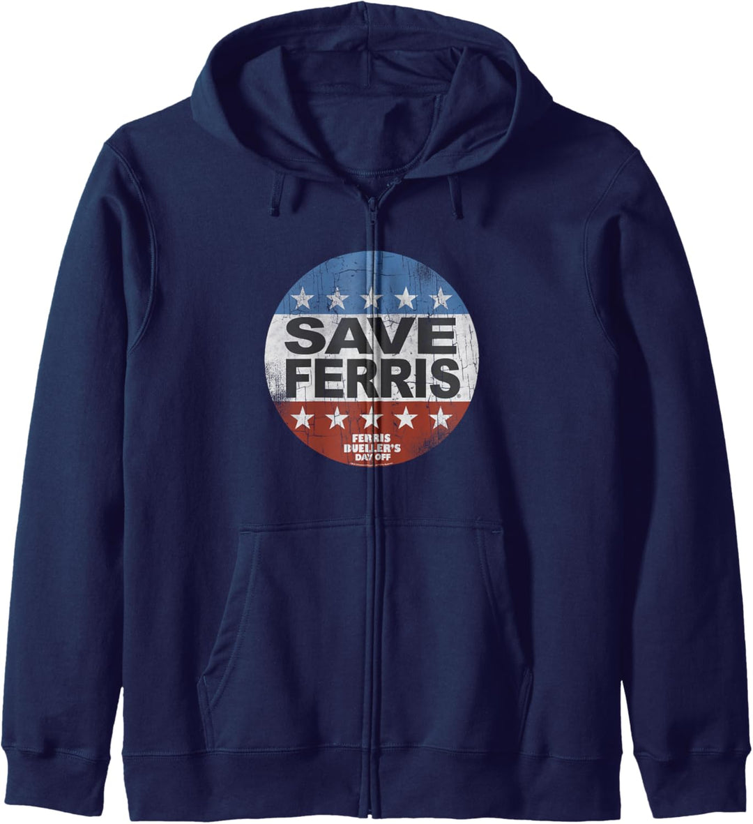 Ferris Bueller's Day Off Save Ferris American Button Kapuzenjacke