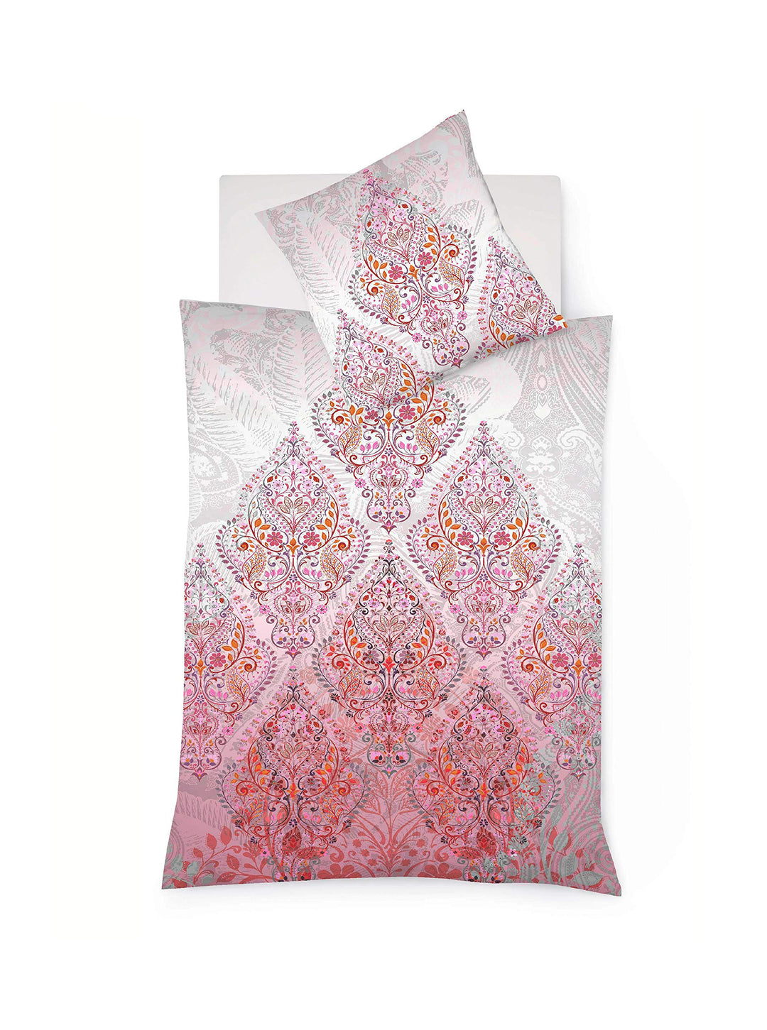 fleuresse Mako-Satin Bettwäsche Bed Art S Kerava exotic red 1 Bettbezug 200 x 200 cm + 2 Kissenbezüg