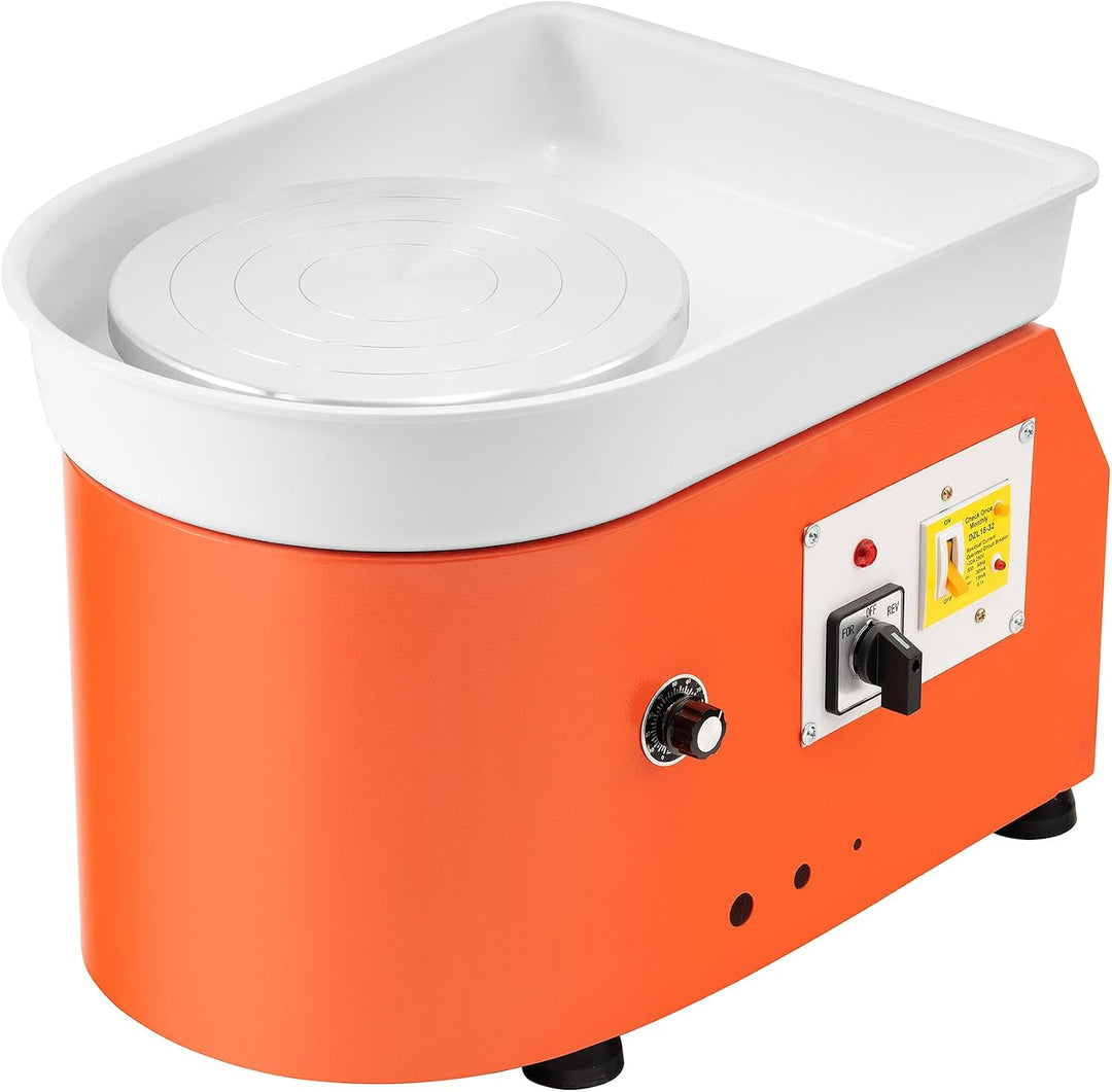 Elektrische Töpferscheibe Maschine 350W Keramikformwerkzeug 0-300 U/MIN Tonspinnrad 25CM Formmaschin