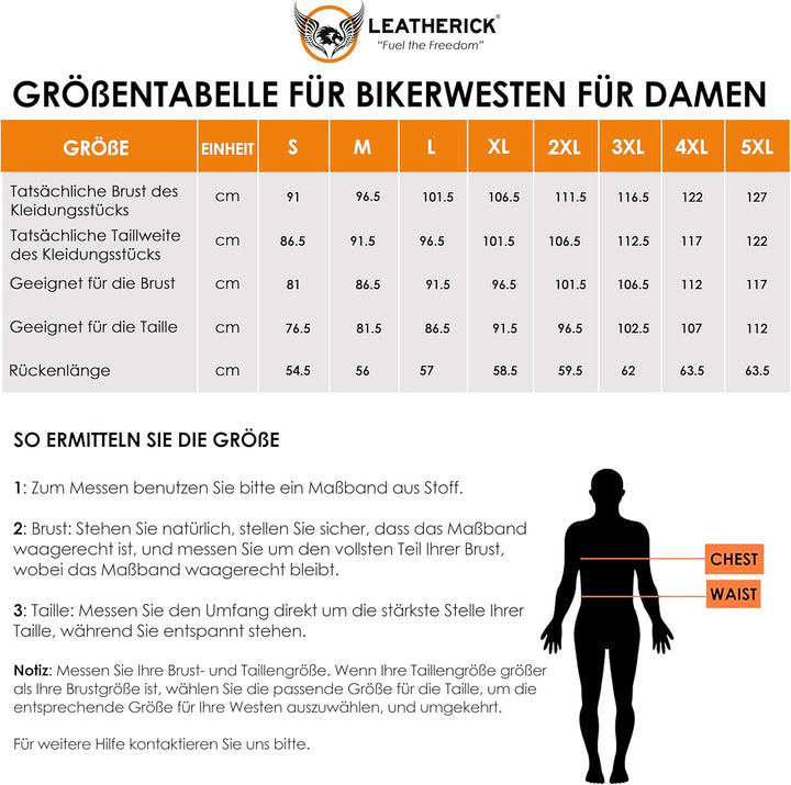 Leatherick Damen Lederweste der echte spitzenkorn-büffel Leder ärmellose jacke / weste schwarz 5XL S