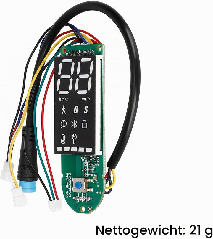 XBERSTAR Mi 3 Armaturenbrett-Abdeckung, Ersatz-Leiterplatte für Xiaomi Mi 3 Elektroroller, Armaturen