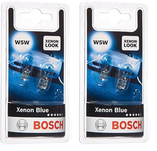 Bosch 1987301033 W5W Blinkerleuchten (Packung mit 2) 1 Packung (Packung mit 2) Xenon Blue, 1 Packung