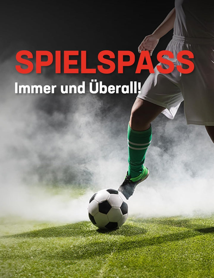 MUWO Fussballtor mit Abnehmbarer Torwand und wetterfestem Stahlgestell. Masse: 217 x 153 cm. Optimal