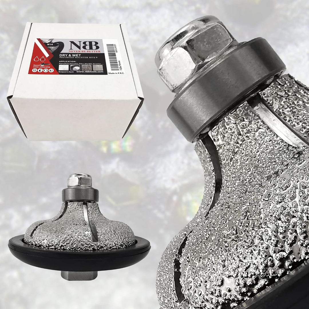 NBB Diamant-Profilscheibe Diamantfräser Fräsbohrer Trennreibahle Profilierungs-Bit für Porzellan Fli