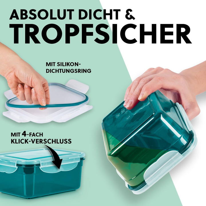 GOURMETmaxx Frischhaltedosen klick-it 7er Set | BPA-freie Vorratsdosen Spülmaschinen-, Mikrowellen-,
