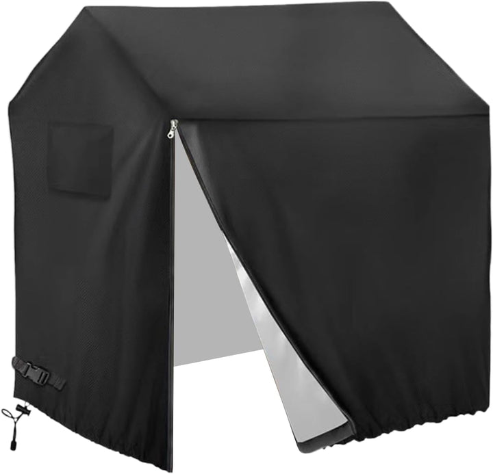 145x145x160 Cm Schwarz Spielhaus Kinder Outdoor Abdeckplane 420D Oxford-Tuch Wasserdicht Tragbares P