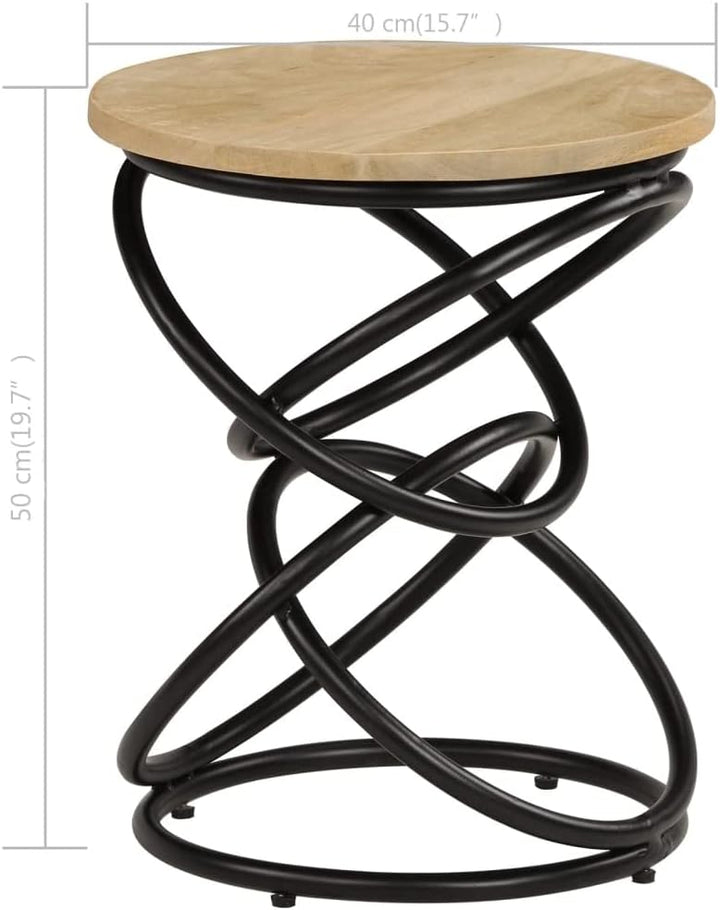 vidaXL Mangoholz Massiv Beistelltisch Couchtisch Kaffeetisch Sofatisch Tisch massives Mangoholz Brau
