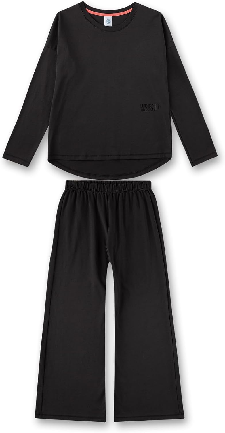 Sanetta Mädchen Schlafanzug Pyjama 100% Baumwolle