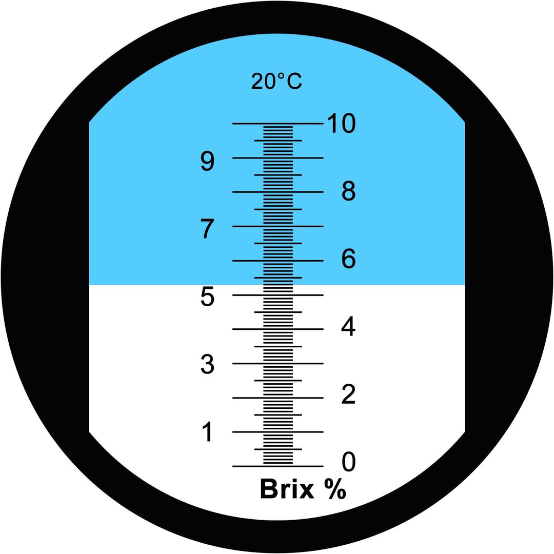 0-10% Brix Refraktometer mit ATC Niedrig Konzentriert Zuckergehalt Lösungen Genauigkeit 0.1% Ahornsa