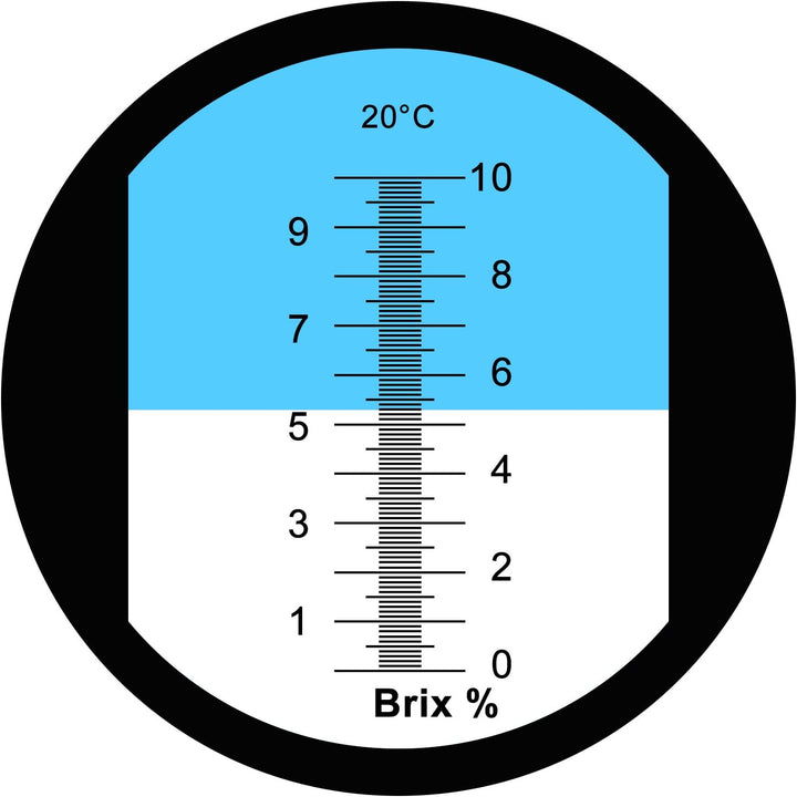 0-10% Brix Refraktometer mit ATC Niedrig Konzentriert Zuckergehalt Lösungen Genauigkeit 0.1% Ahornsa