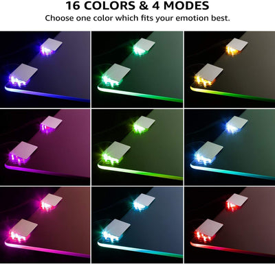 ACCE LED RGB Glaskantenbeleuchtung Glasbodenbeleuchtung Vitrinenbeleuchtung Clip Glas höchste Qualit