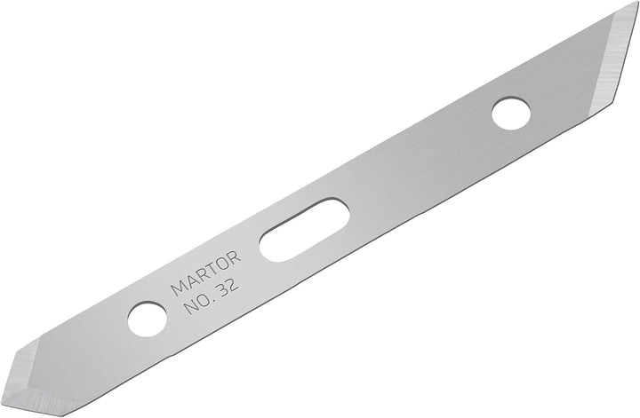 MARTOR 10 x Grafikklinge, Ersatzklingen Grafikmesser, Bastelmesser, Skalpell, 5,7 mm, Scharf, Nr. 32