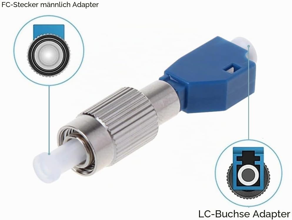 Guakiili 50MW FTTH Glasfasertester, visueller Fehlerorter in Stiftform mit FC-LC-Adapter, Rotlichtst