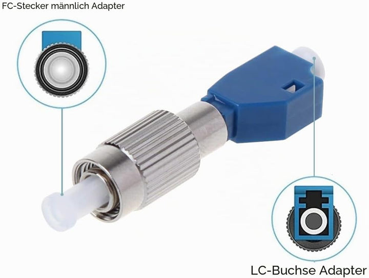Guakiili 50MW FTTH Glasfasertester, visueller Fehlerorter in Stiftform mit FC-LC-Adapter, Rotlichtst