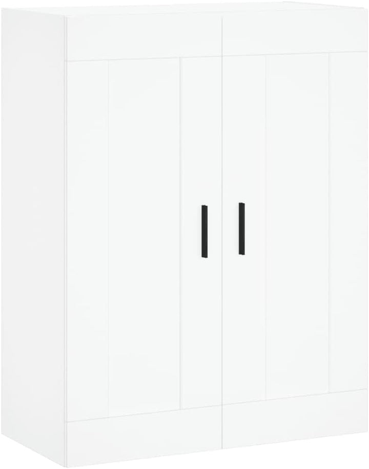 Gecheer Schrank, Hängeschrank, Wandschrank, modern, aus Sperrholz, Weiss, mit 2 Türen, 69,5 x 34 x 9