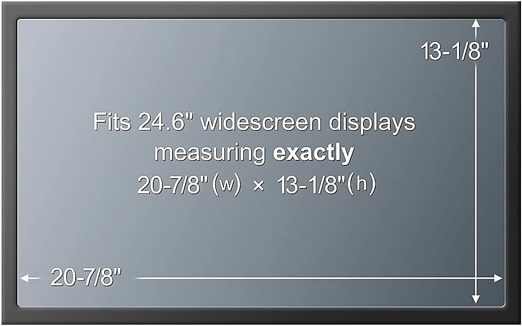 3M PF324W Blickschutzfilter Standard für Desktops mit Rahmen 60,0-61,0 cm Weit (entspricht 23,6"W-24