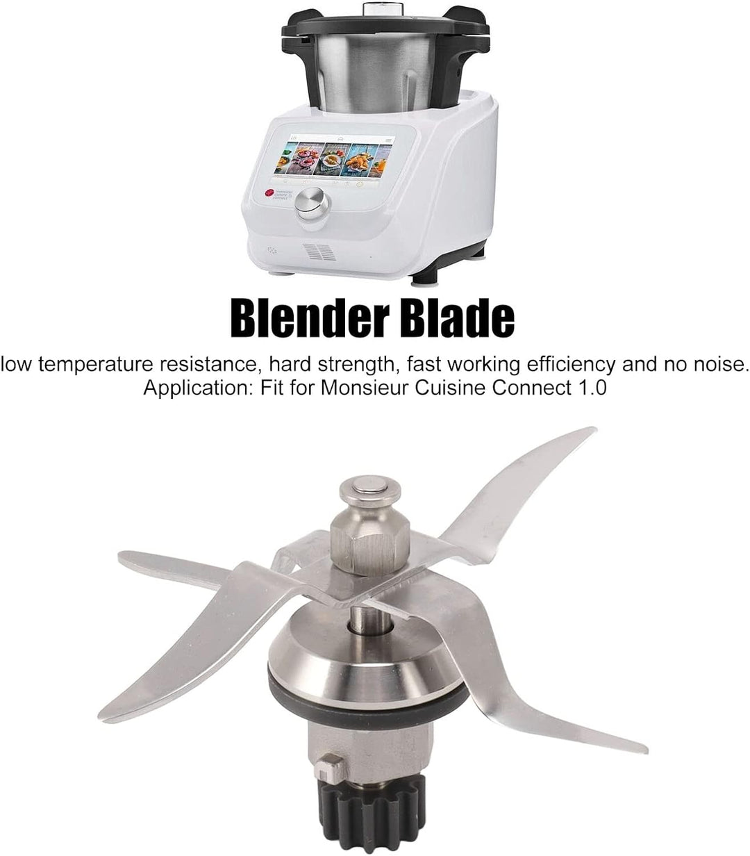 Mixer-Zubehör, 12-Zahn-Mixmesser, lebensmittelecht, leicht zu reinigen, rostfrei, für Monsieur Cuisi