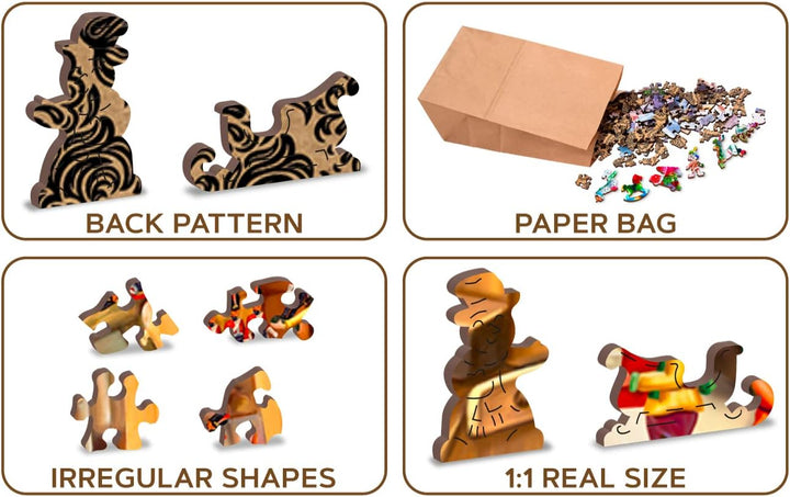 WOODEN.CITY XM 750-0049-XL Puzzle, blau/lila