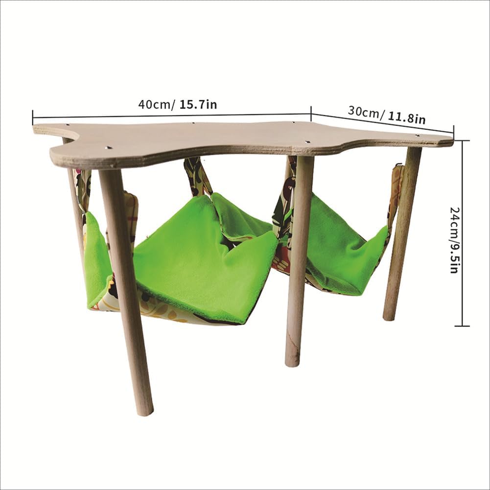 Glorlliant Meerschweinchen Hängematte, 30 x 30 x 24 cm Grosse Hängematte Bettplattform Versteck für