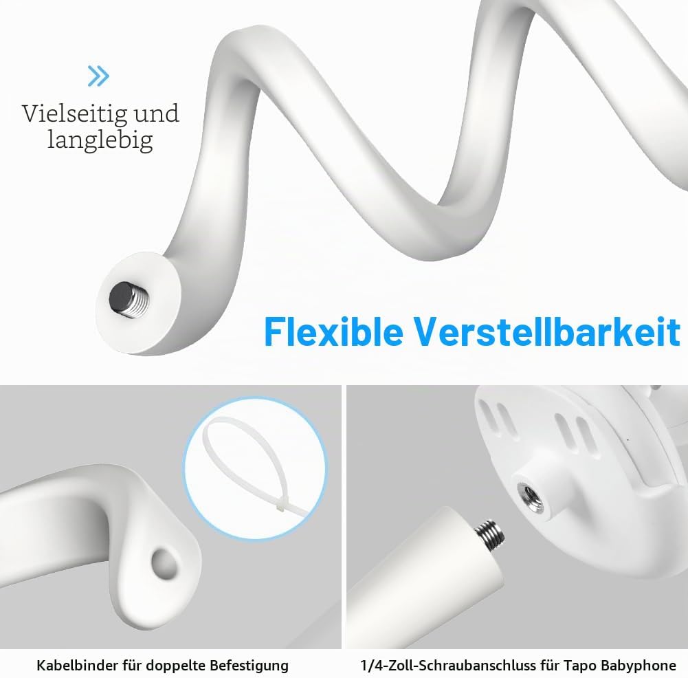 HOLACA Babyphone Halterung für BOIFUN Babyphone mit Kamera Tragbares Vox-Funktion Temperatursensor N