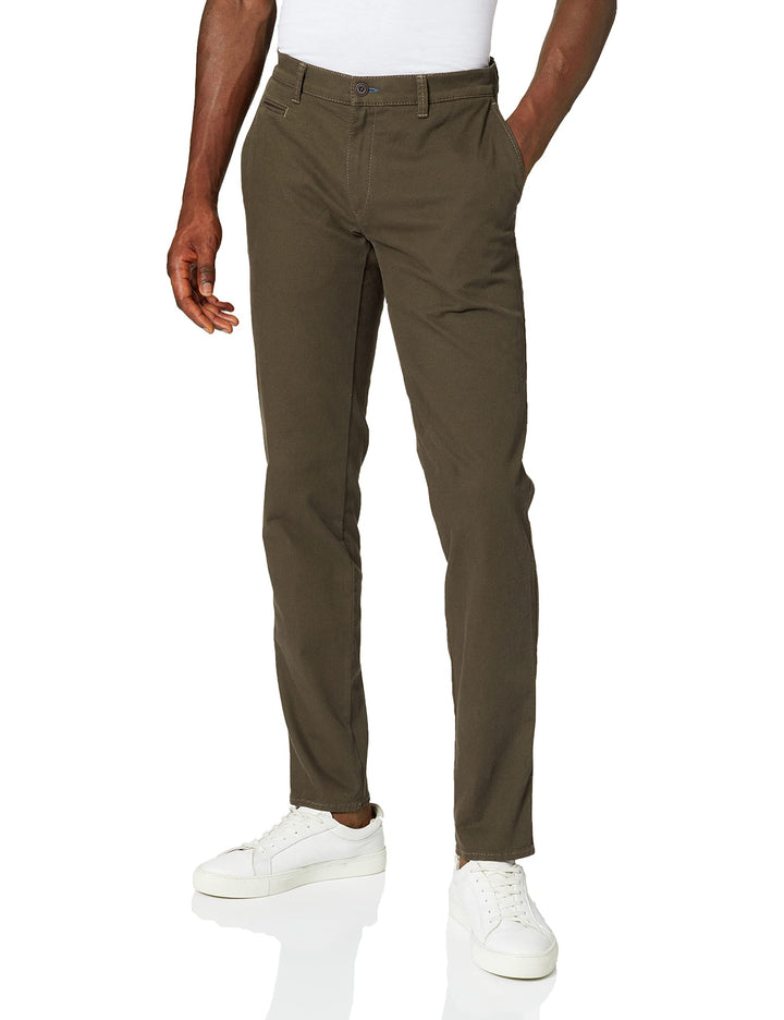 BRAX Herren Hose Style Fabio in Hi Flex Superelastische Slim Chino 31W / 34L Olive, 31W / 34L Olive