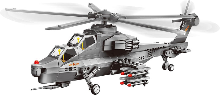 Apostrophe Games Angriff Hubschrauber Baustein Set - 283 Stücke, Hubschrauber