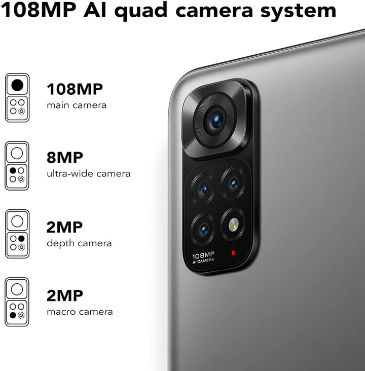 Xiaomi Redmi Note 11S Smartphone,6GB RAM 128GB ROM, 6,43 Zoll AMOLED DotDisplay, MediaTek Helio G96