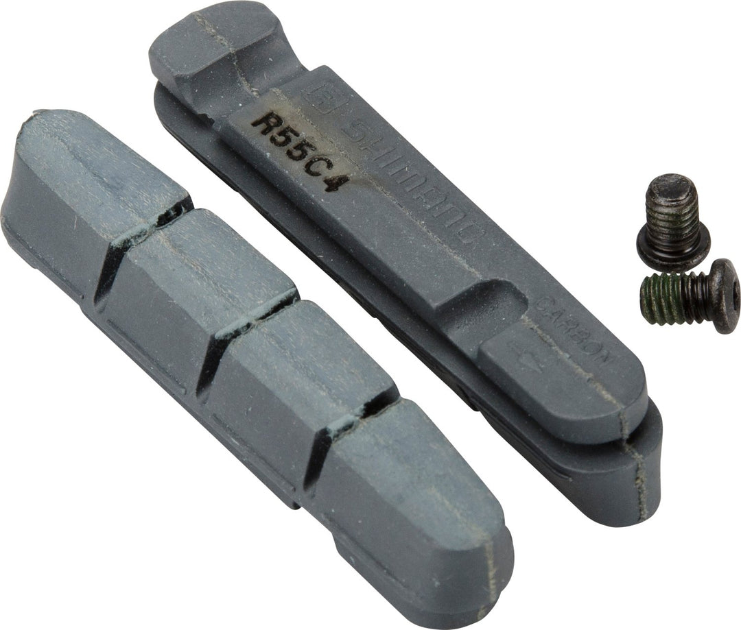 SHIMANO Unisex – Erwachsene Bremsbelag R55C4 für Cartridge Bremsschuh 50 Paar Für Carbonfelge, schwa