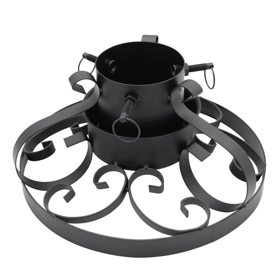 Spetebo Metall Weihnachtsbaumständer im antiken Deisgn - 35 cm - Christbaumständer mit Wasserschale