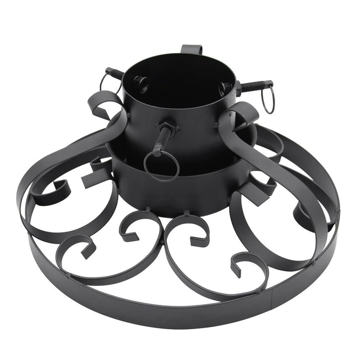 Spetebo Metall Weihnachtsbaumständer im antiken Deisgn - 35 cm - Christbaumständer mit Wasserschale