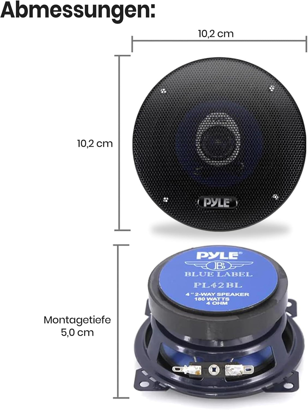 Pyle Lautsprecher (16,51 cm (6,5 Zoll), 360 Watt, 3-Wege) Lautsprechersystem, Lautsprechersystem