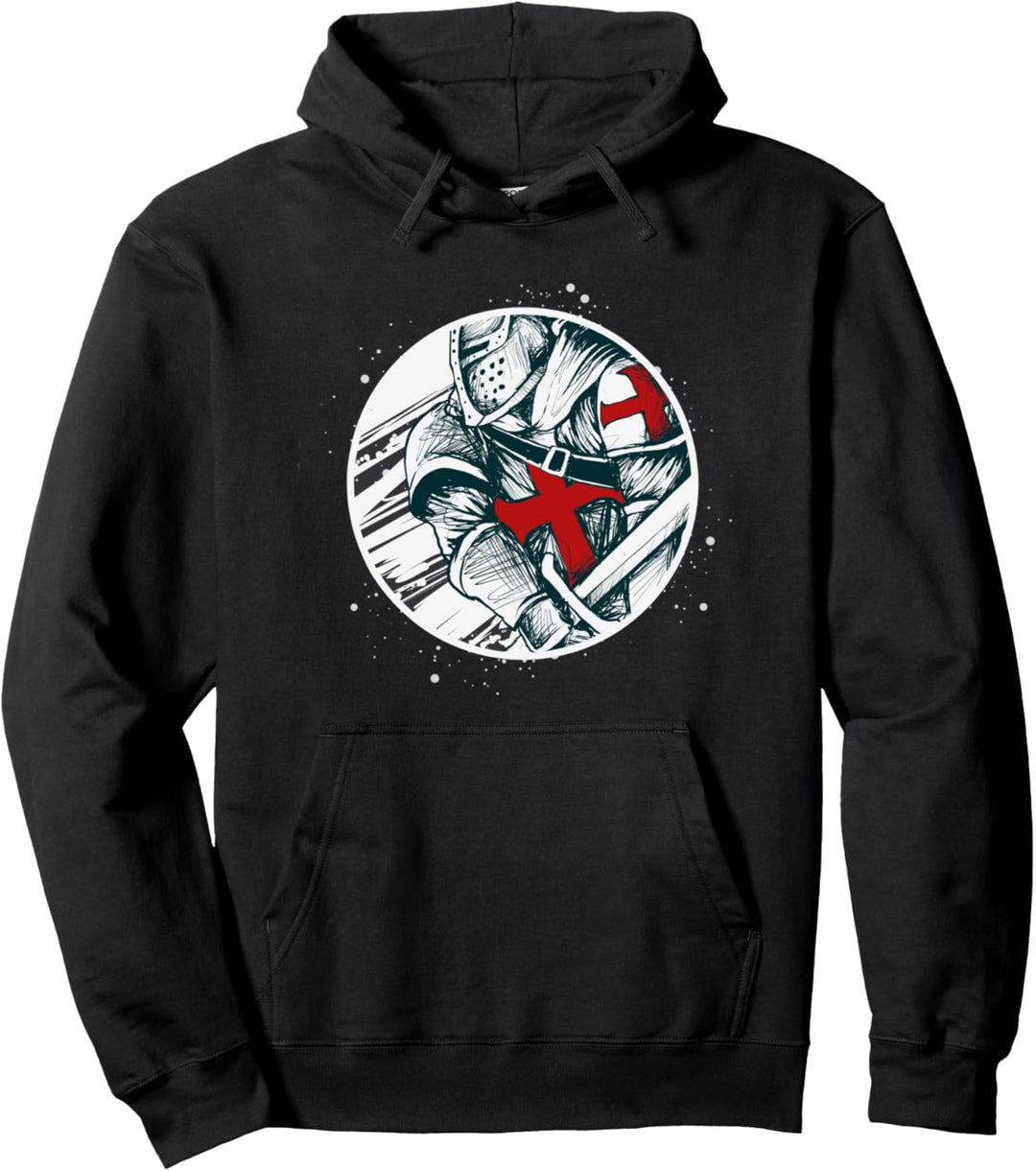 Knight Templar Warrior Knights Pullover Hoodie