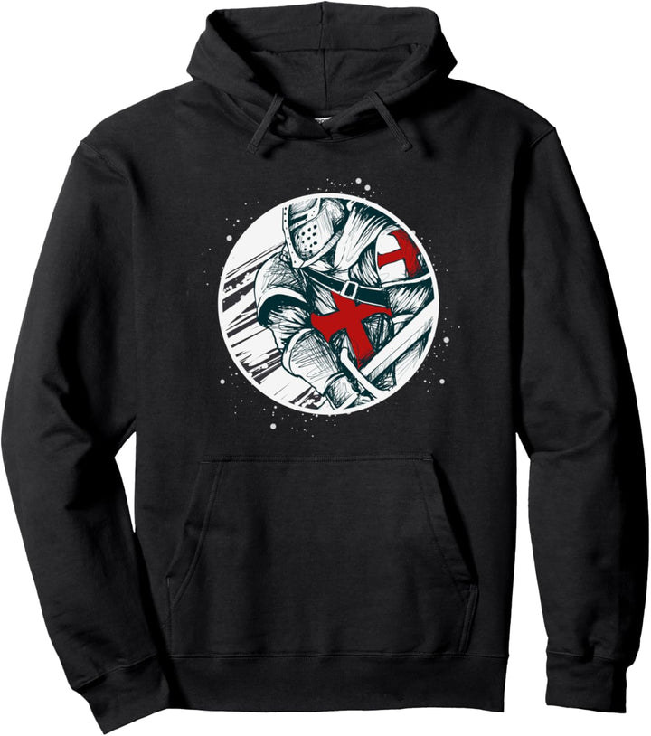 Knight Templar Warrior Knights Pullover Hoodie
