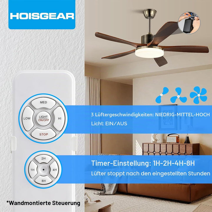 2 Stück Universal Deckenventilator Fernbedienung Kit,Wireless Deckenventilator Lampe Fernbedienung K
