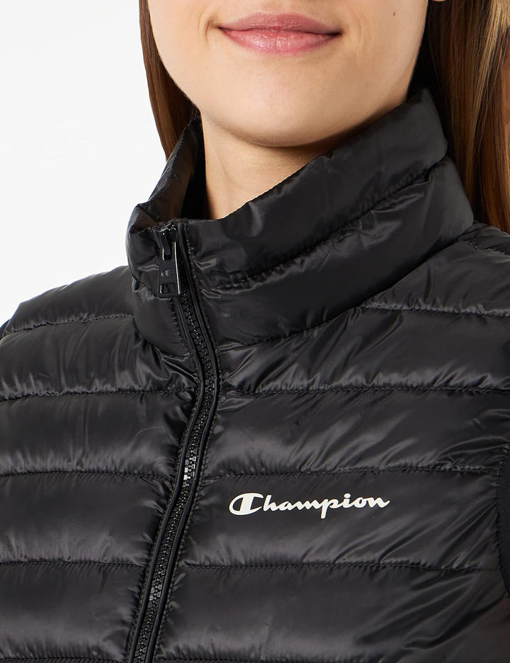 Champion Damen Legacy Outdoor - Small Logo Light Wattierte Weste (1er Pack) XXL Schwarz, XXL Schwarz