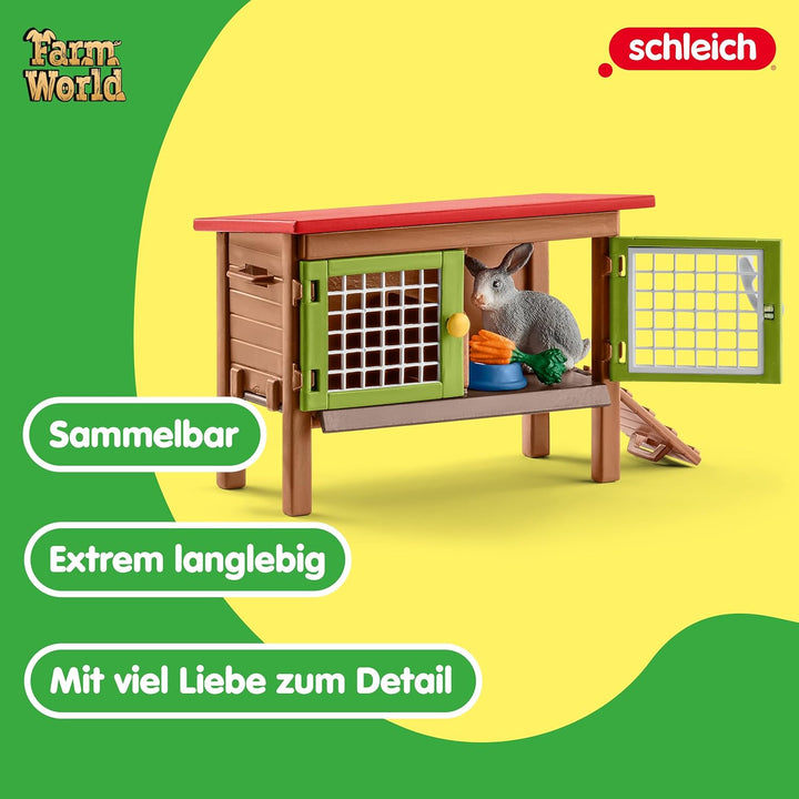 SCHLEICH 42658 Fütterung der Waldtiere, ab 3 Jahren, FARM WORLD - Spielset, 39 Teile & 42420 FARM WO