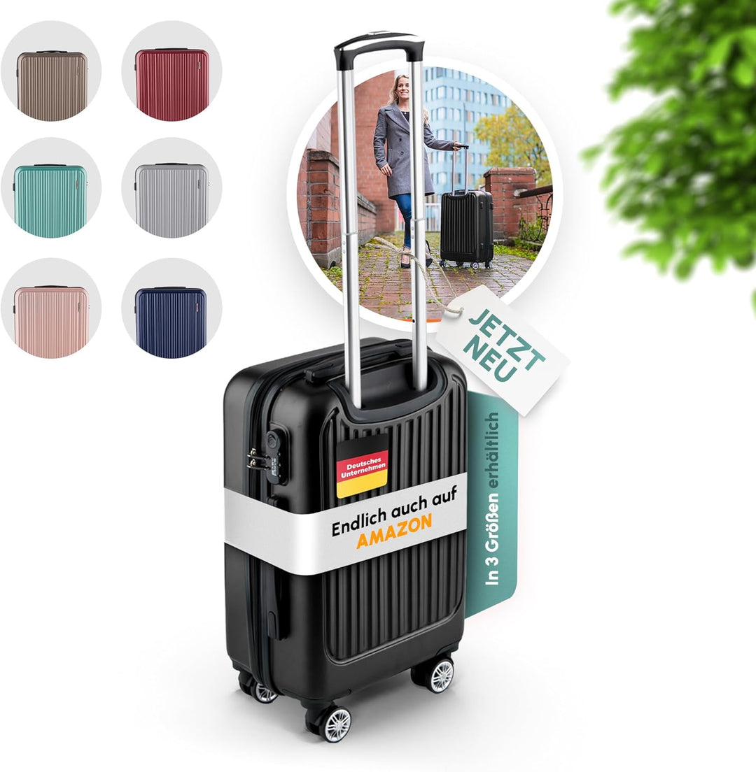 Easy Move Handgepäck Koffer Trolley 54x35x20cm - Reisekoffer 4 Rollen 360° drehbar | Suitcase Carry