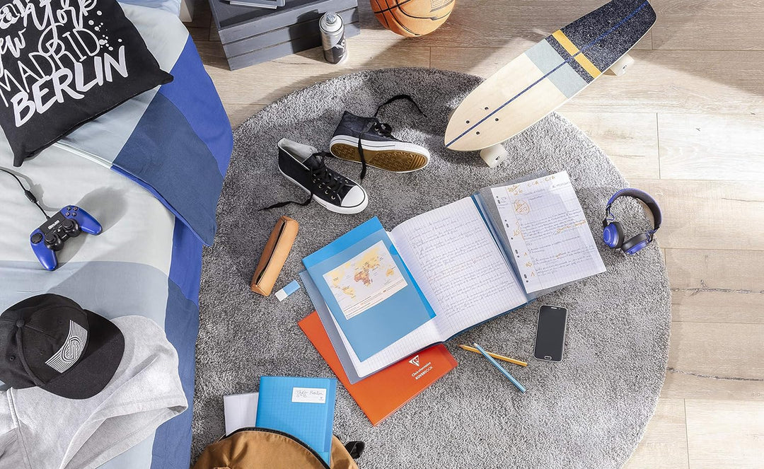 Clairefontaine 971501C - Packung mit 10 Schulheften / Heft Koverbook DIN A4 21x29,7cm, 48 Blatt 90g