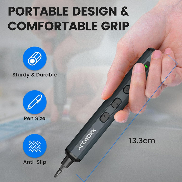 Elektrischer Schraubendreher, 68 in 1 Präzisions Electric Screwdriver - mit 64 Magnetischen S2 Bits