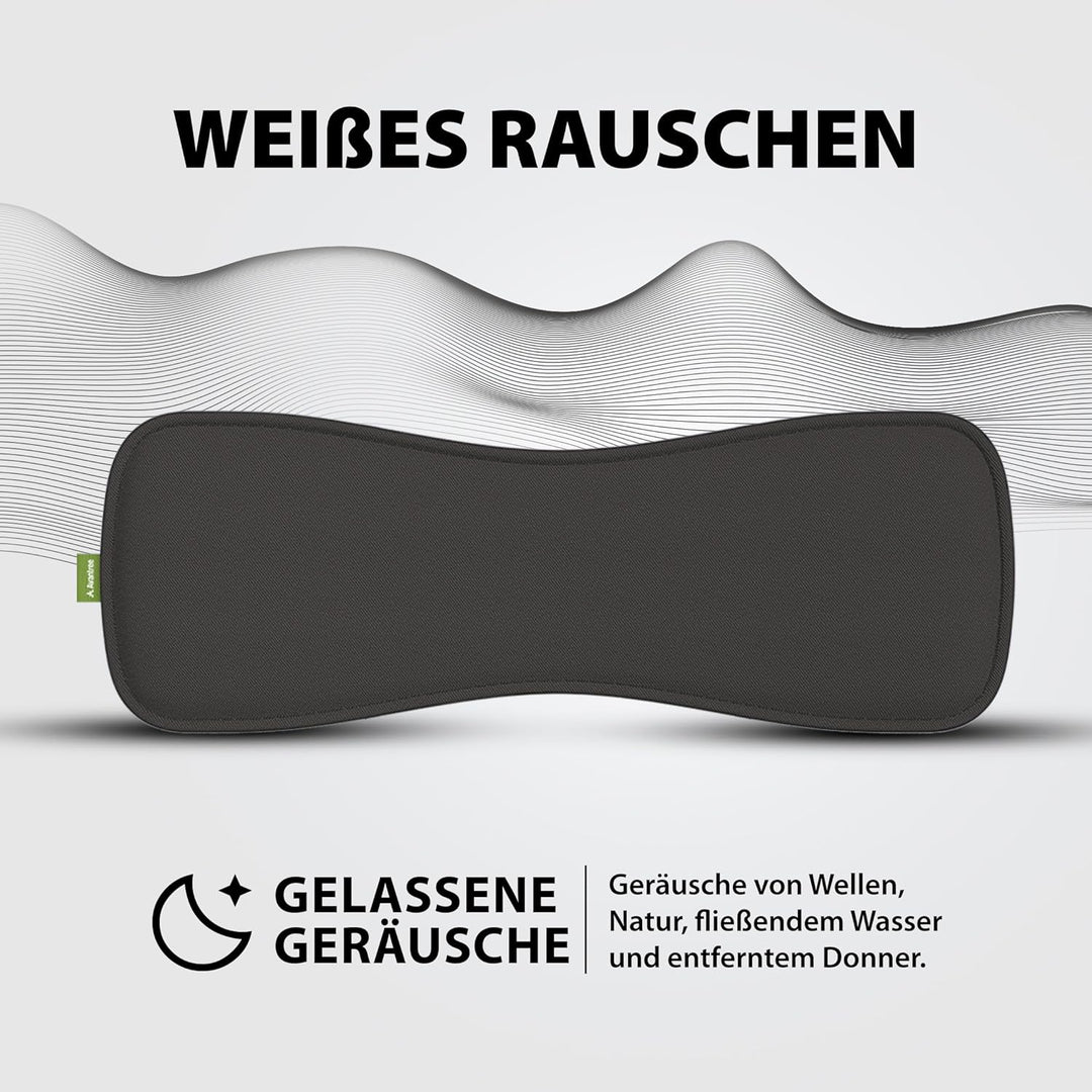 Avantree Slumber - Bluetooth-Kissenlautsprecher zum Schlafen mit eingebautem Weissem Rauschen, Fernb