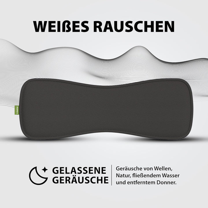 Avantree Slumber - Bluetooth-Kissenlautsprecher zum Schlafen mit eingebautem Weissem Rauschen, Fernb