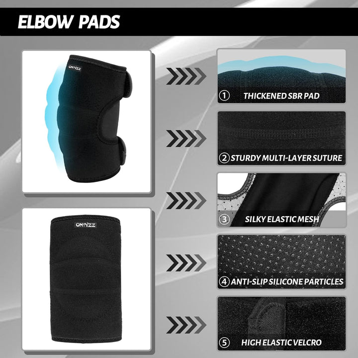 ONTYZZ Kinder Knieschützer Jungen Mädchen Einstellbar Weich Knieschoner mit Verdickten SBR Pad Guard