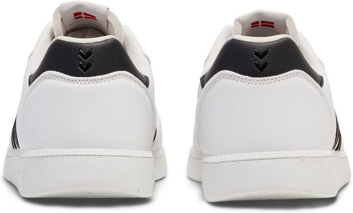 hummel Handball Perfekt Athleisure Sneaker Low 42 EU White Black, 42 EU White Black